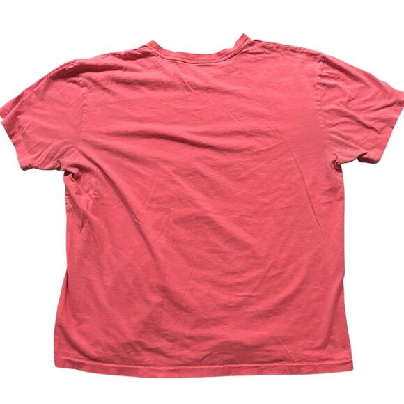 Polo Ralph Lauren Men's V Neck T-Shirt Watermelon Pink Short Sleeve Large Logo - Picture 2 of 5